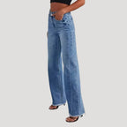 Women’s Wide Leg Jeans – High Waist Relaxed Fit Denim