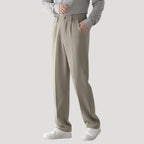 Men’s Smart Casual Trousers – Tailored Fit with Elastic Waist