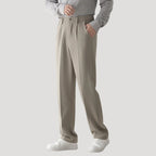 Men’s Smart Casual Trousers – Tailored Fit with Elastic Waist