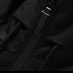 Men’s Black Puffer Jacket with Hood – Warm Winter Coat