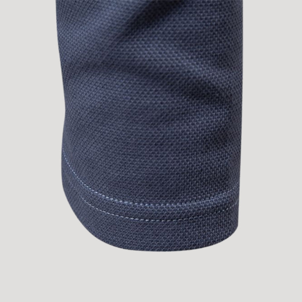 Men’s Beige Long Sleeve Polo Shirt – Smart Casual Essential