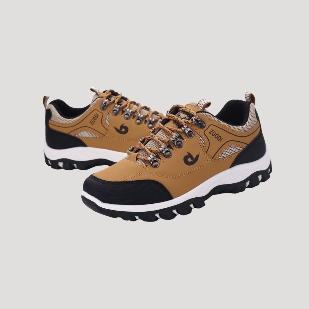 Men’s Tan Hiking Trainers – Outdoor Trail Walking Shoes