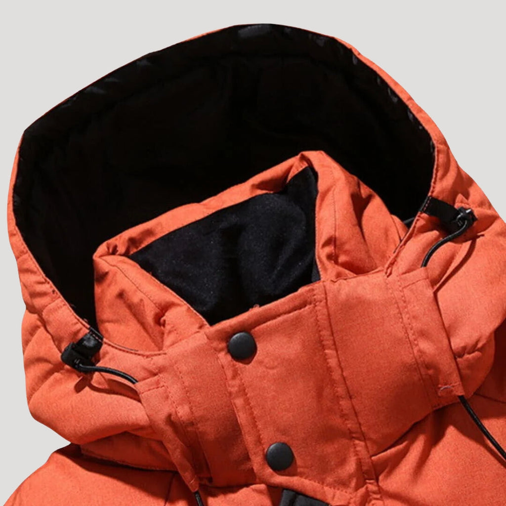 Men’s Waterproof Puffer Jacket – Insulated Winter Coat with Hood